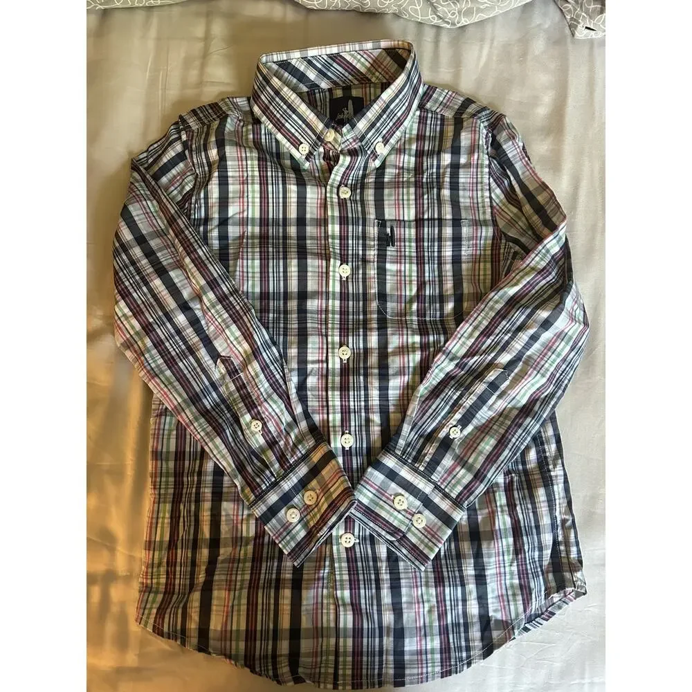 Johnnie O Plaid Shirt Prep Formance size 7